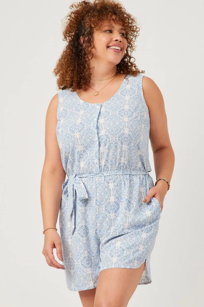 Womens Bandana Print Belted Button Detail Romper sold by Hayden product image thumbnail 2