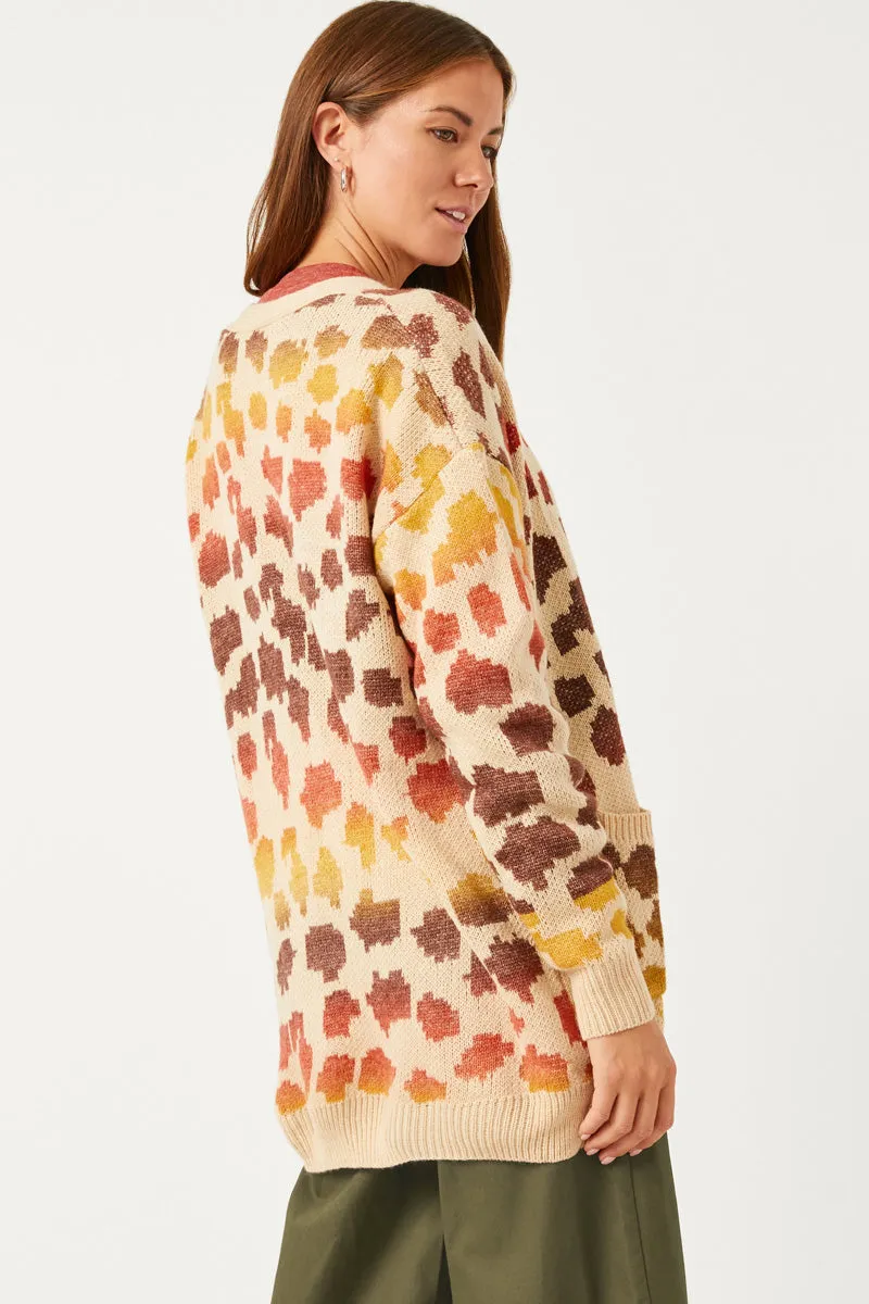 Womens Multi Color Leopard Open Sweater Cardigan sold by Hayden product image thumbnail 5
