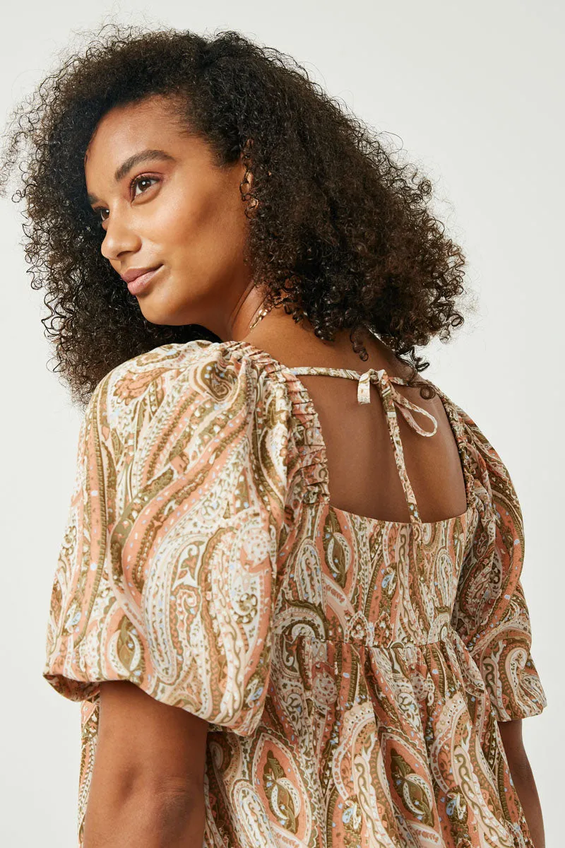 Womens Paisley Square Neck Tunic Dress sold by Hayden product image thumbnail 5