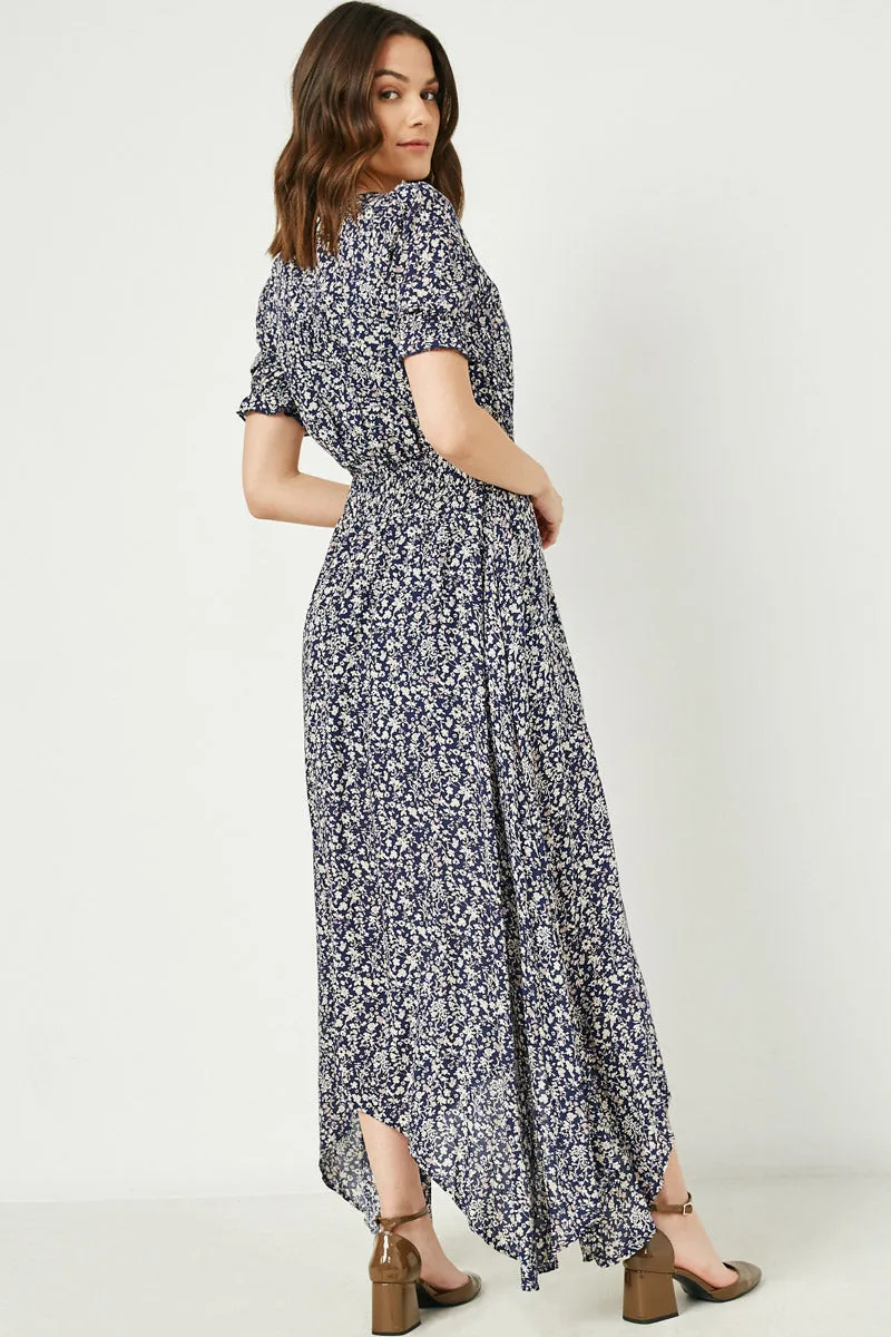 Womens Floral Ruched Waist Maxi Dress sold by Hayden product image thumbnail 4