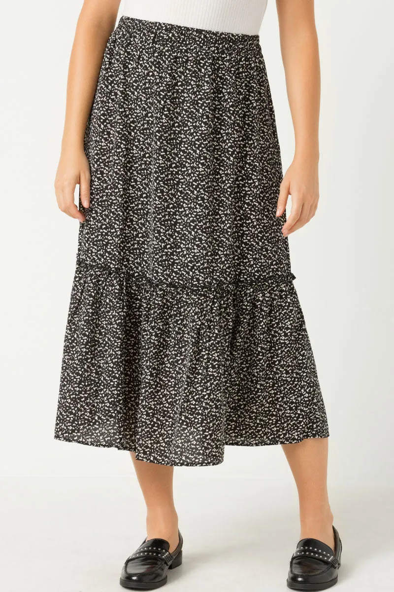 Womens Dotted Tiered Midi Skirt sold by Hayden product image thumbnail 4