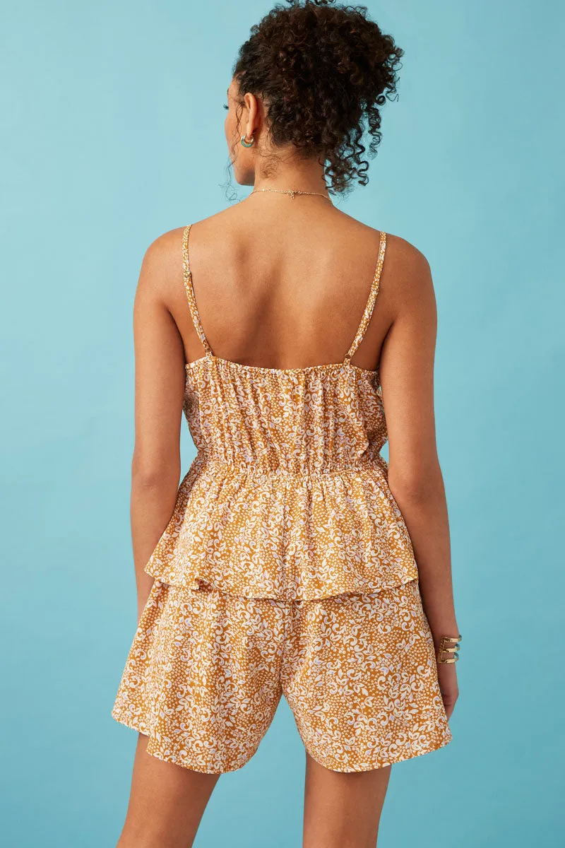 Womens Floral Paisley Buttoned Wide Leg Romper sold by Hayden product image thumbnail 5