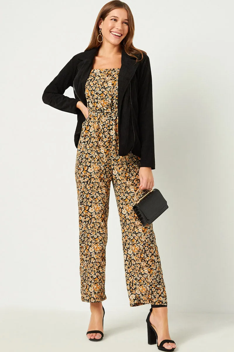 Womens Belted Ruffle Shoulder Jumpsuit sold by Hayden