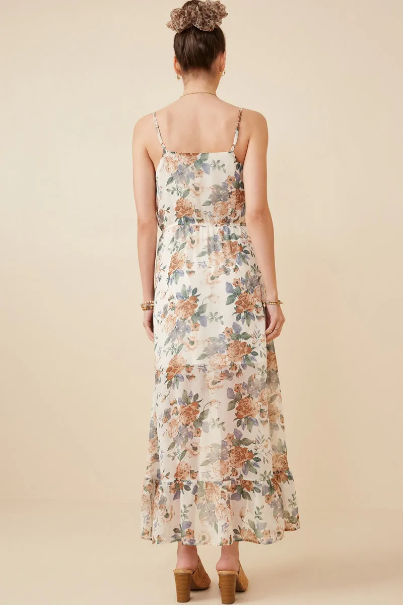 Womens Ruffled High Low Hem Sleeveless Maxi Dress sold by Hayden product image thumbnail 5