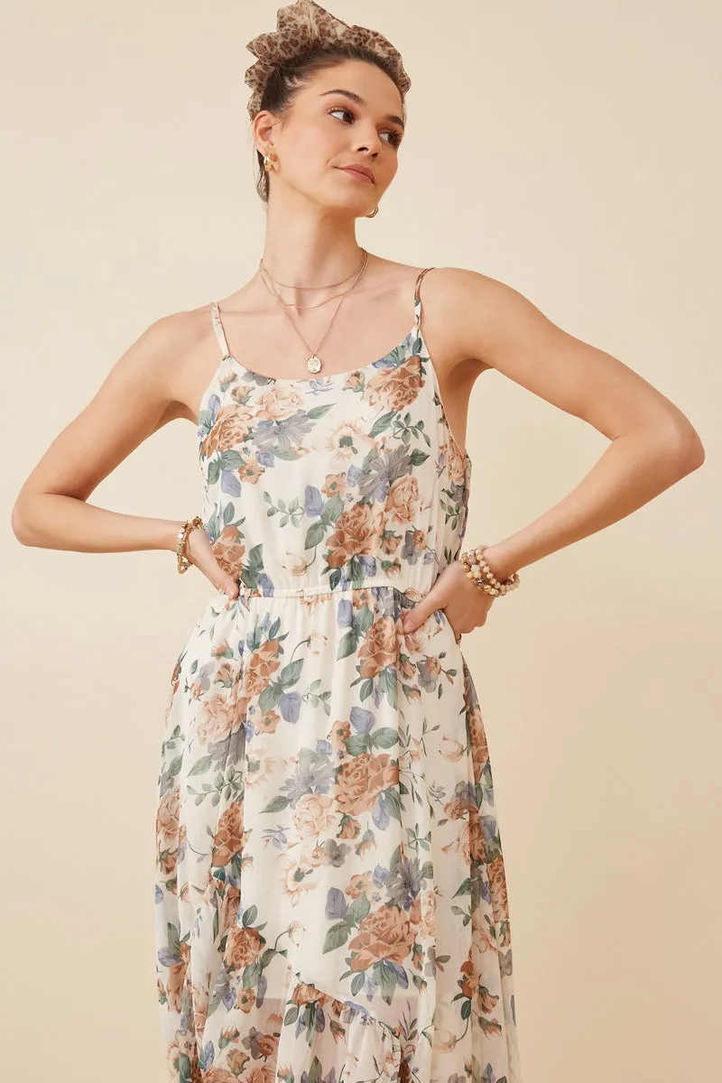 Womens Ruffled High Low Hem Sleeveless Maxi Dress sold by Hayden product image thumbnail 3