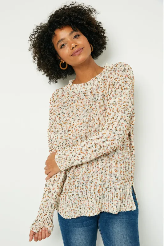 Womens Textured Confetti Knit Sweater sold by Hayden