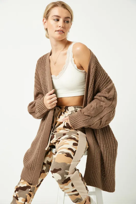 Womens Oversized Sweater Knit Cardigan sold by Hayden