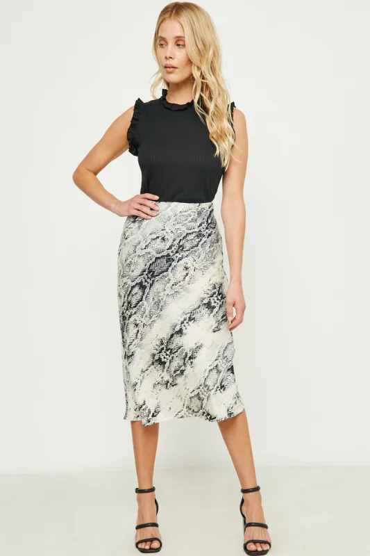 Womens Ruffle High-Neck Tank Top sold by Hayden