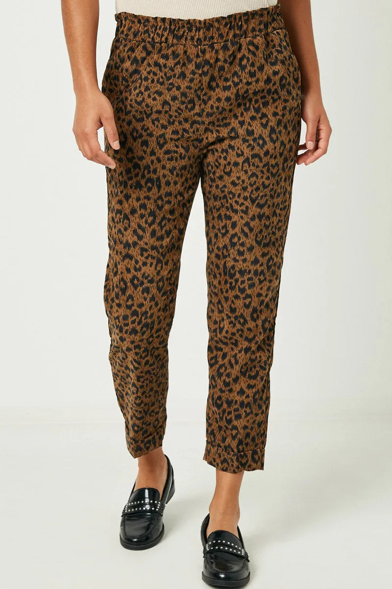 Womens Animal Print Elastic Waist Corduroy Pants sold by Hayden