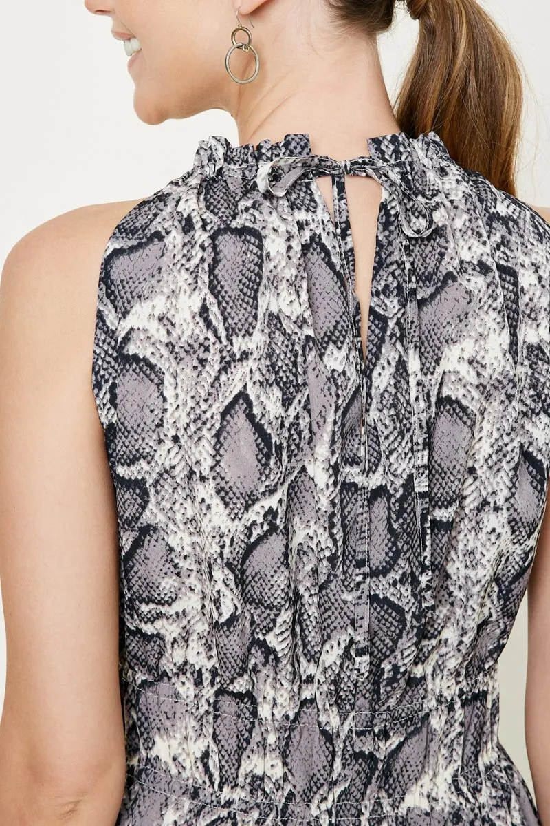 Womens Snakeskin Midi Dress sold by Hayden product image thumbnail 4