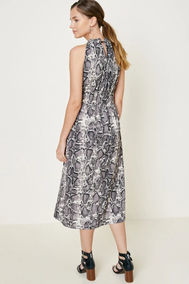 Womens Snakeskin Midi Dress sold by Hayden product image thumbnail 2