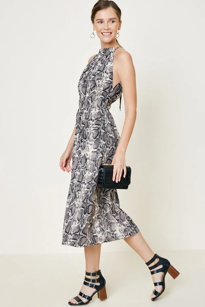 Womens Snakeskin Midi Dress sold by Hayden product image thumbnail 3