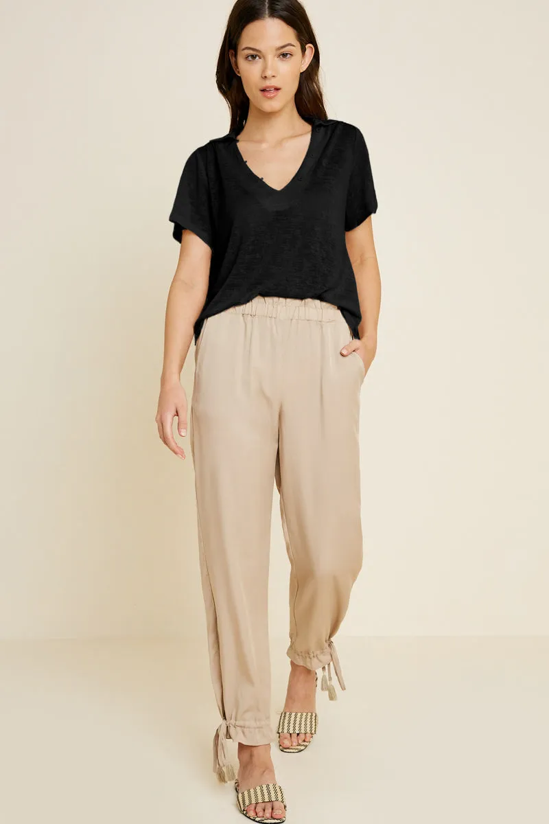 Womens Collared V-Neck Top sold by Hayden product image thumbnail 3