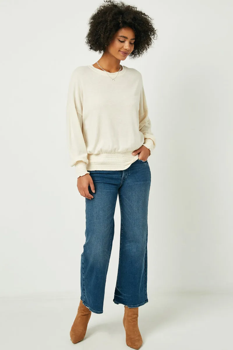 Womens Smocking Detailed Knit Top sold by Hayden product image thumbnail 4