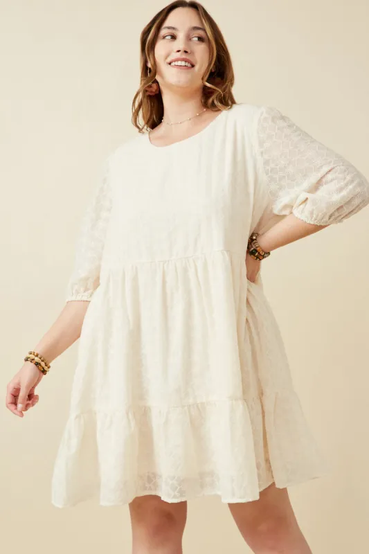 Womens Crochet Detail Scoop Neck Tiered Dress sold by Hayden