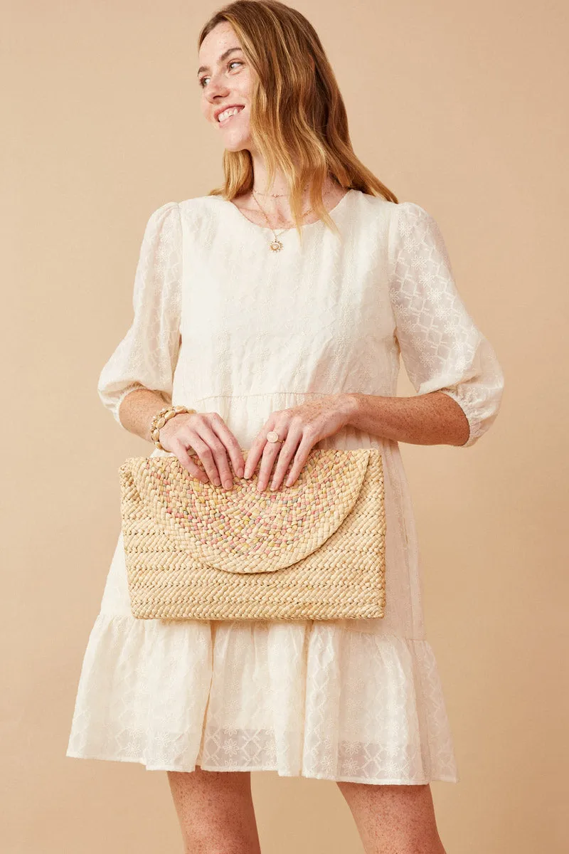 Womens Crochet Detail Scoop Neck Tiered Dress sold by Hayden product image thumbnail 5