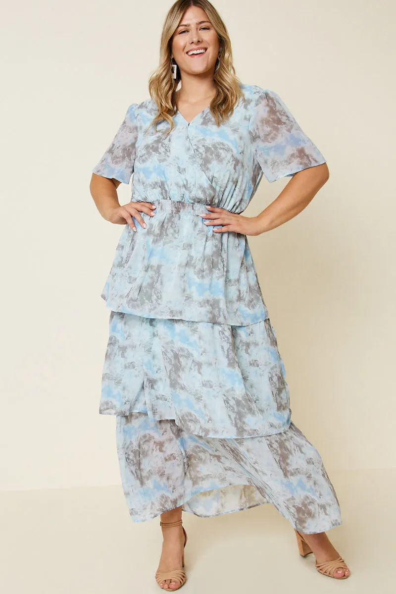 Womens Tie Dye Tiered Maxi Dress sold by Hayden product image thumbnail 2