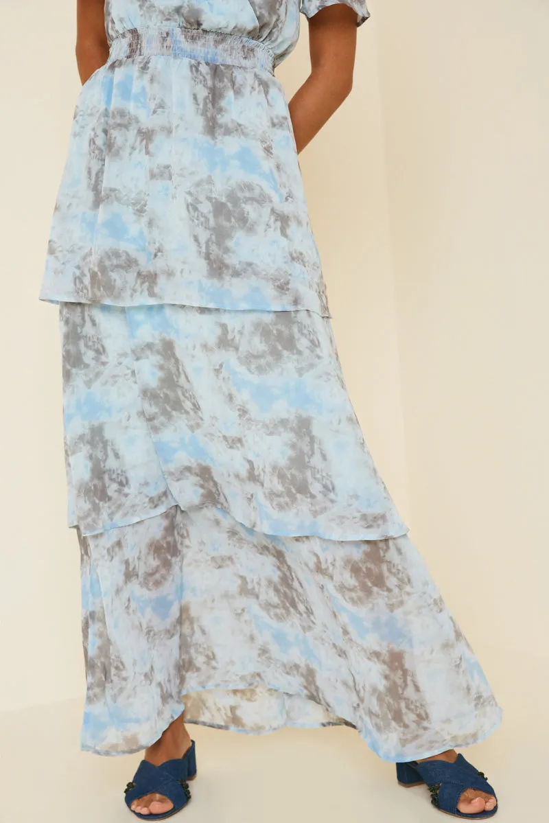 Womens Tie Dye Tiered Maxi Dress sold by Hayden product image thumbnail 5