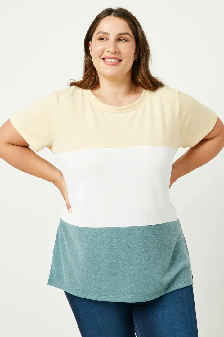 Womens Color Block Knit Top sold by Hayden product image thumbnail 2