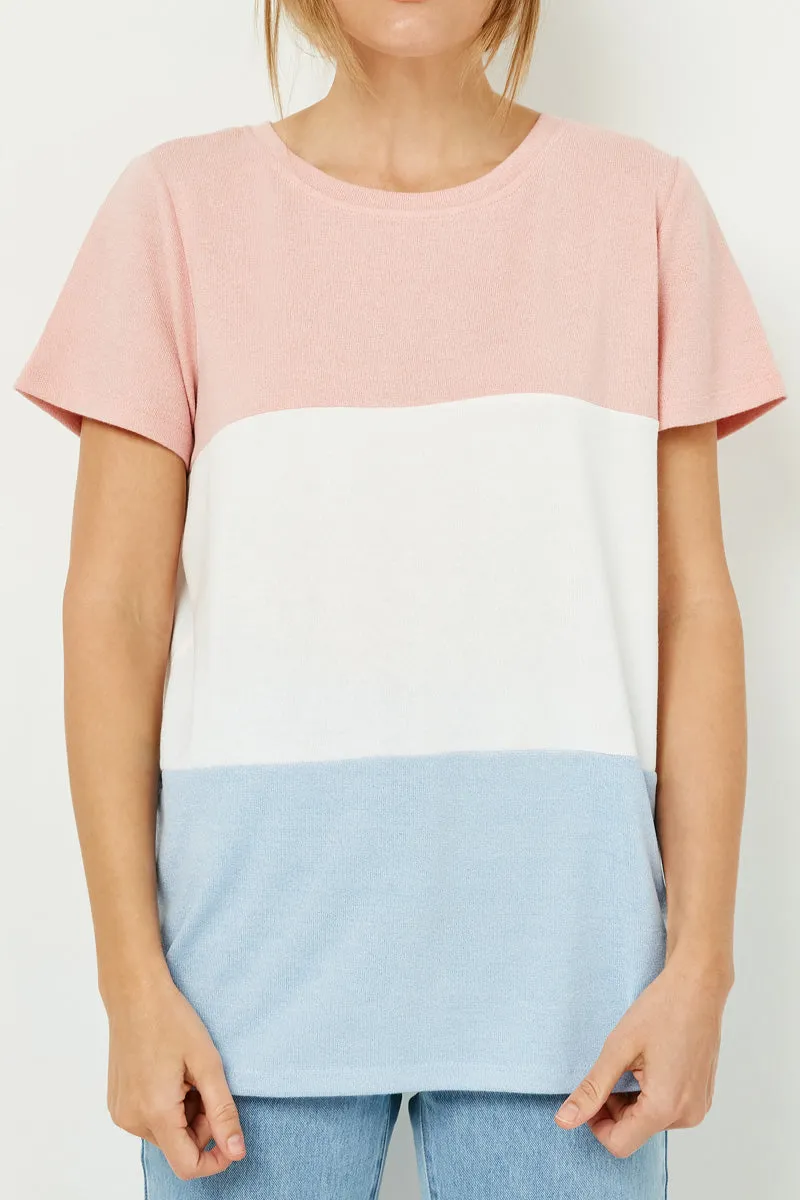 Womens Color Block Knit Top sold by Hayden product image thumbnail 3