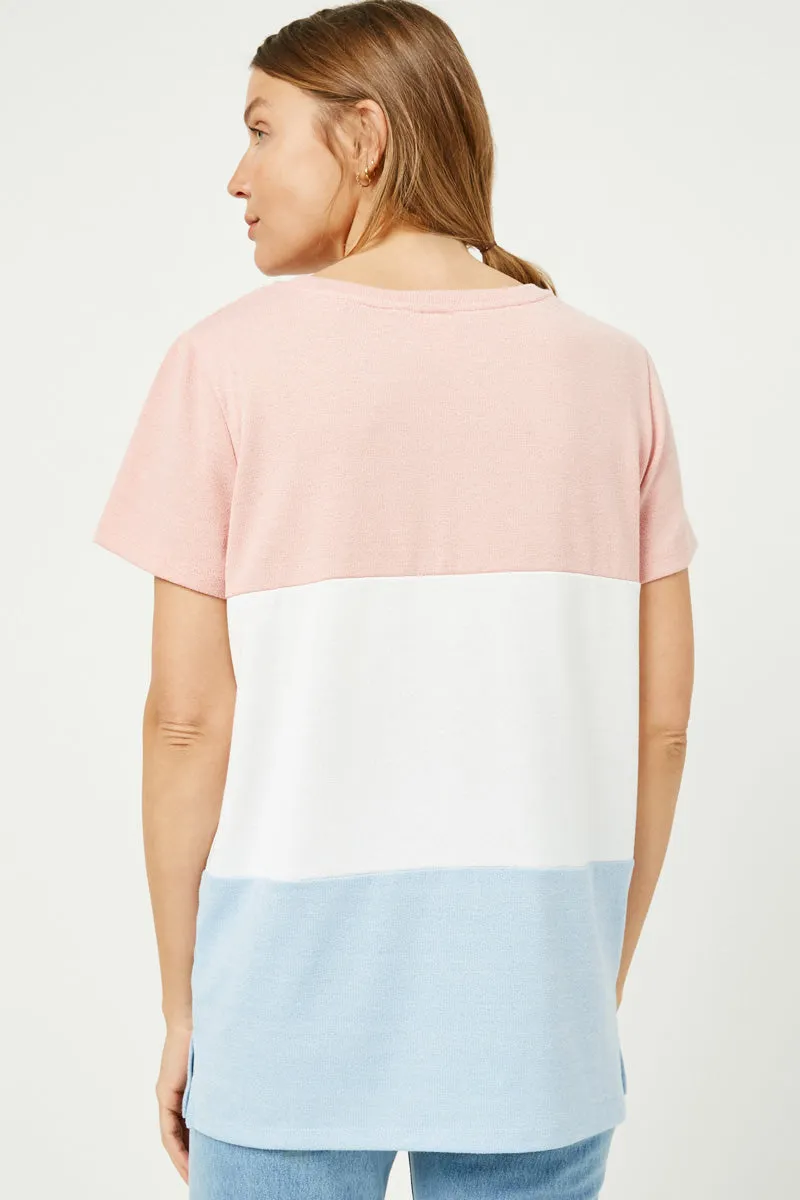 Womens Color Block Knit Top sold by Hayden product image thumbnail 4