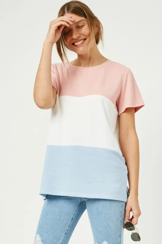 Womens Color Block Knit Top sold by Hayden