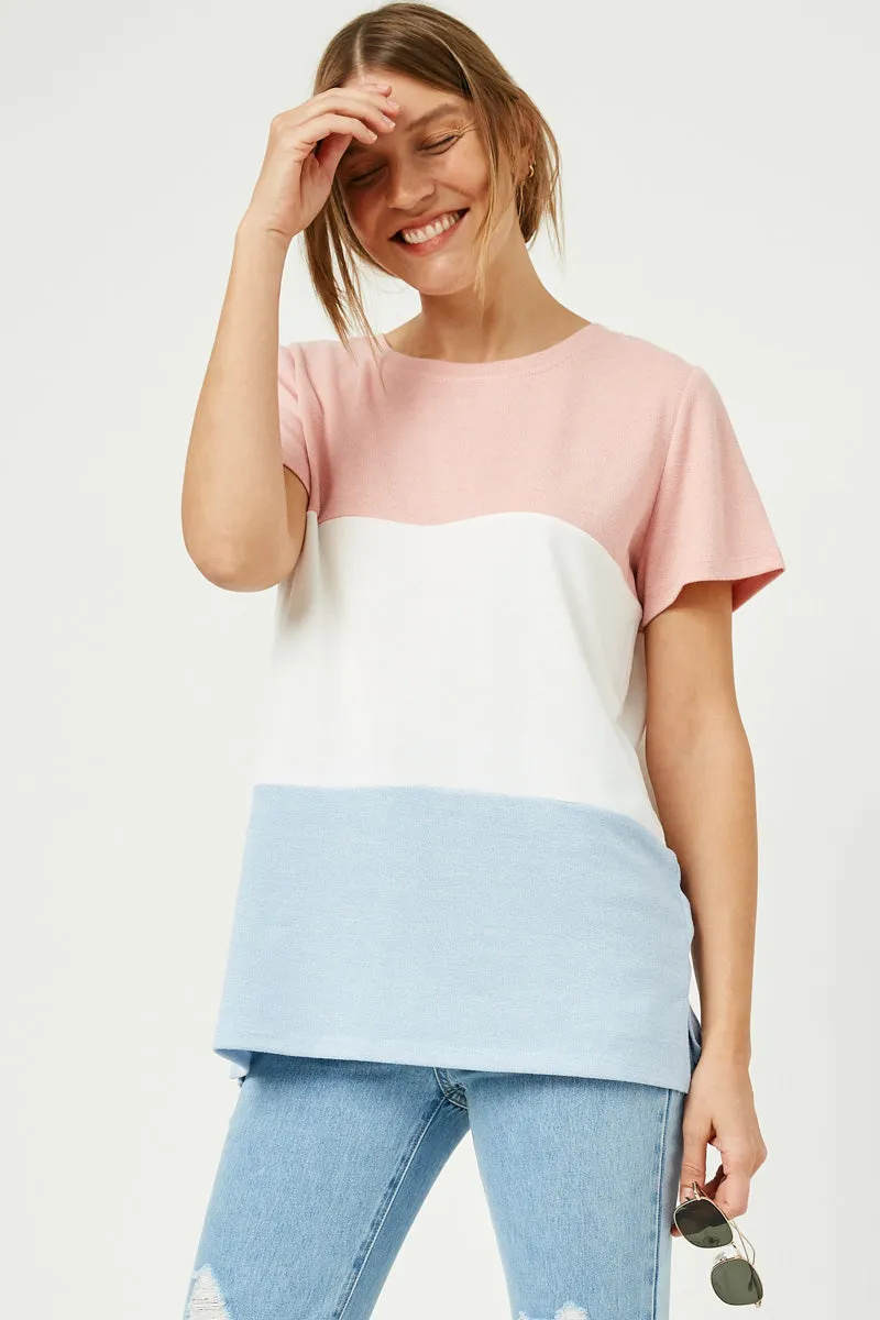 Womens Color Block Knit Top sold by Hayden