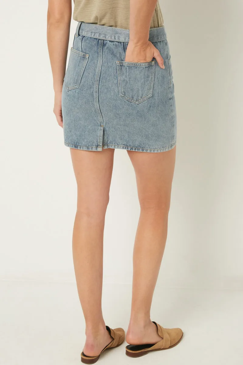 Womens Belted Denim Skirt sold by Hayden product image thumbnail 4