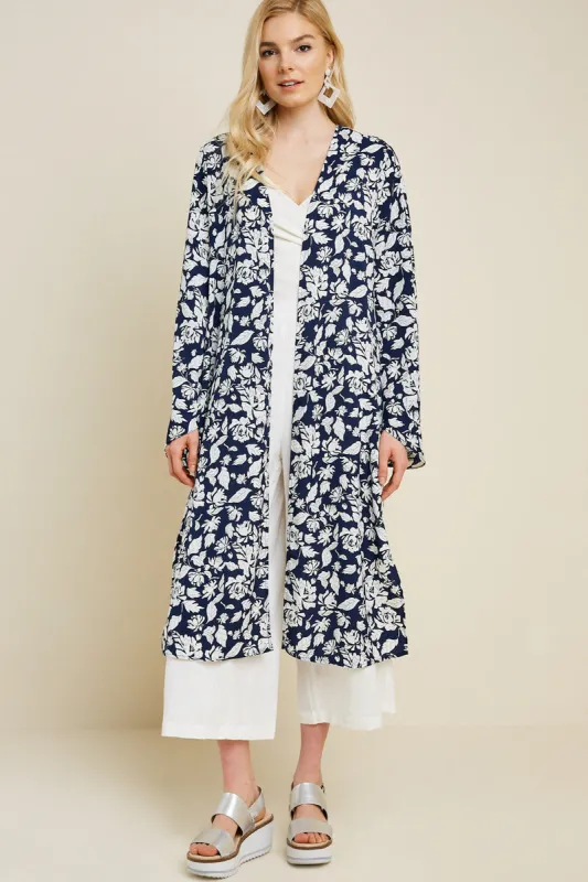 Womens Floral Tie-Front Kimono sold by Hayden