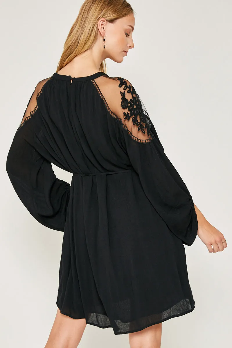 Womens Sheer Belted Tunic Dress sold by Hayden product image thumbnail 2