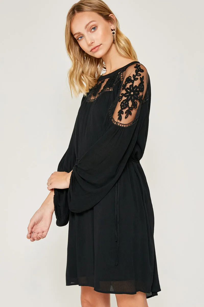 Womens Sheer Belted Tunic Dress sold by Hayden product image thumbnail 3