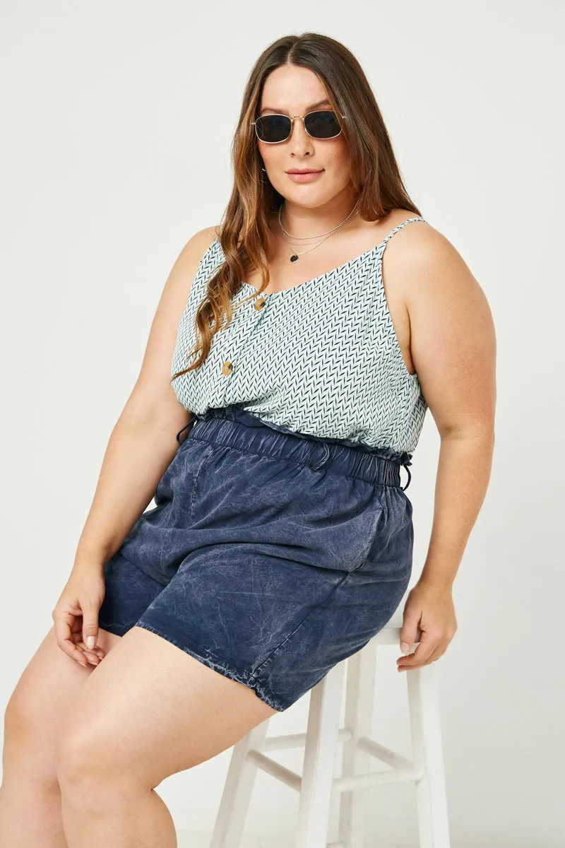 Womens Mixed Chevron Print Buttoned Cami sold by Hayden product image thumbnail 5