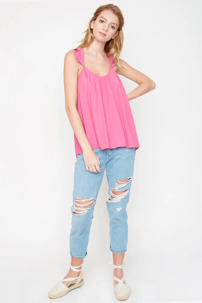 Womens Ruffled Tank Top sold by Hayden product image thumbnail 4