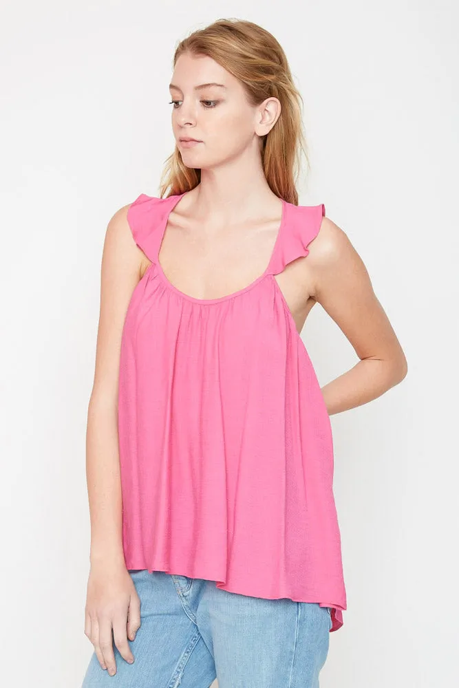 Womens Ruffled Tank Top sold by Hayden