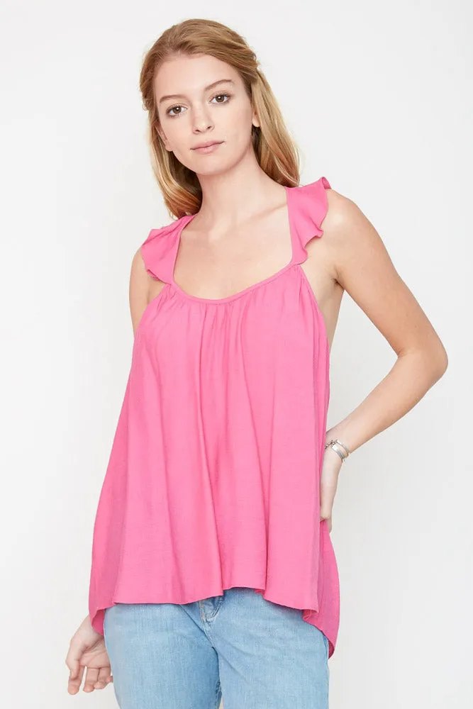 Womens Ruffled Tank Top sold by Hayden product image thumbnail 3