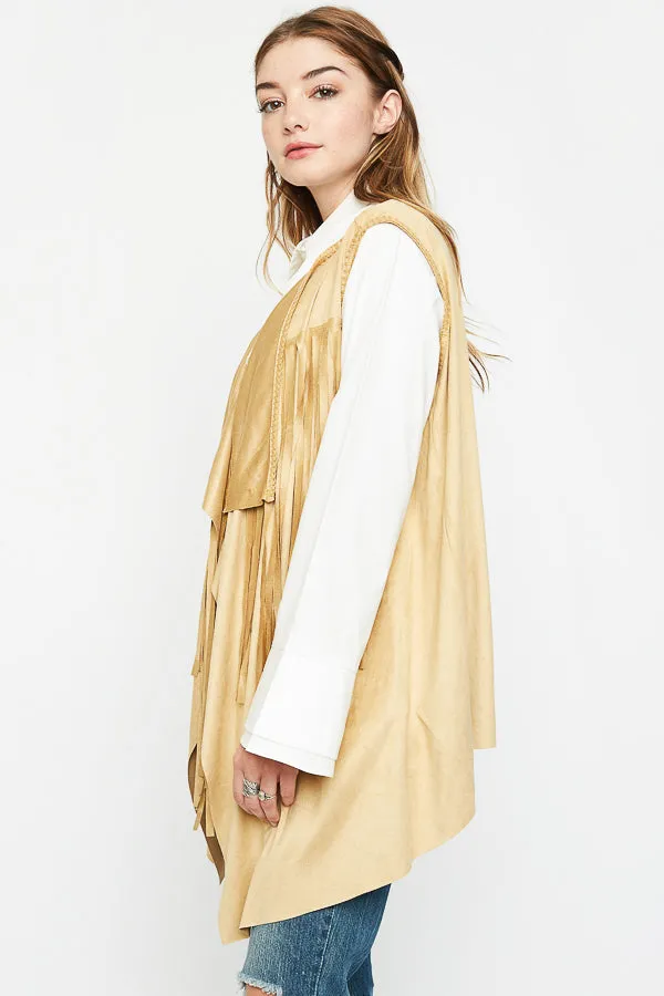 Womens Draped Fringe Vest sold by Hayden product image thumbnail 4