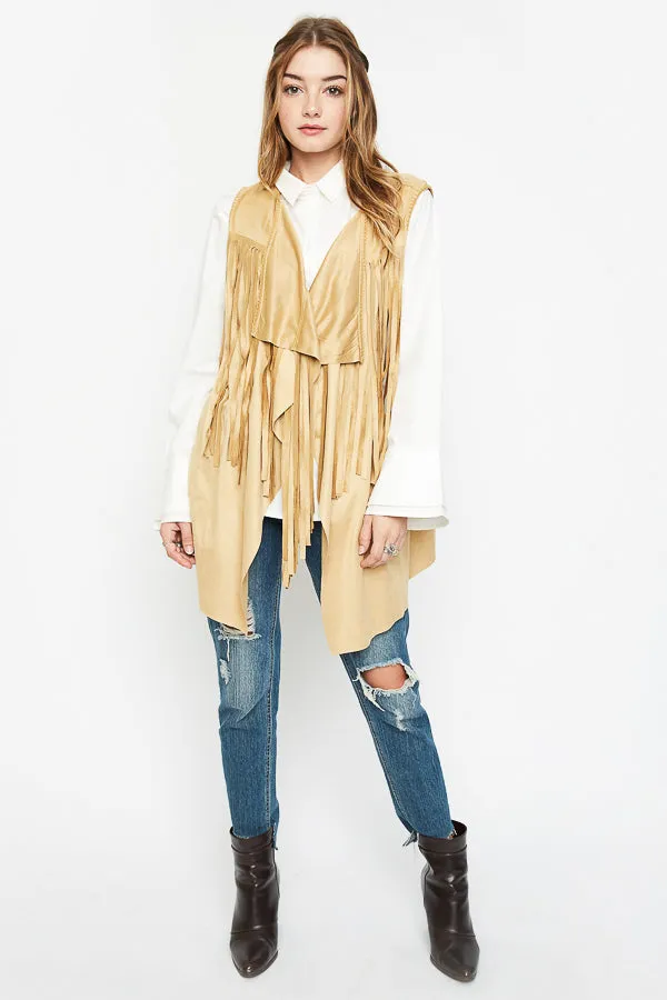 Womens Draped Fringe Vest sold by Hayden product image thumbnail 5