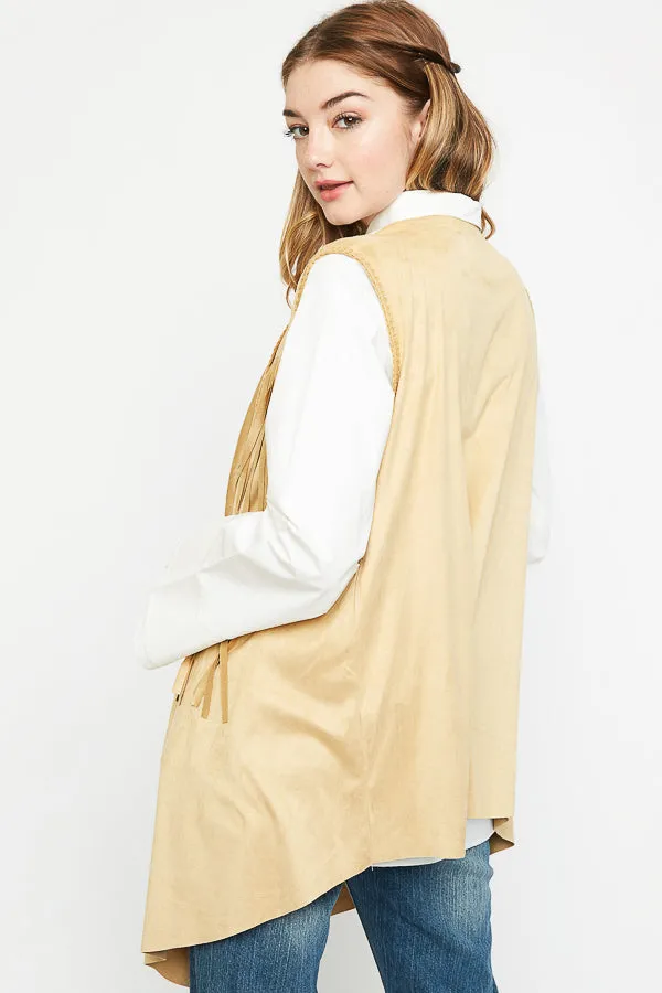 Womens Draped Fringe Vest sold by Hayden product image thumbnail 2