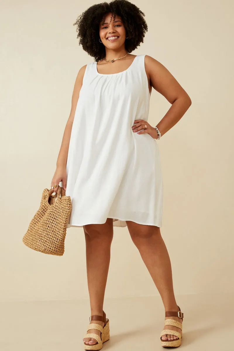 Womens Pleated Neckline Tank Dress sold by Hayden product image thumbnail 5