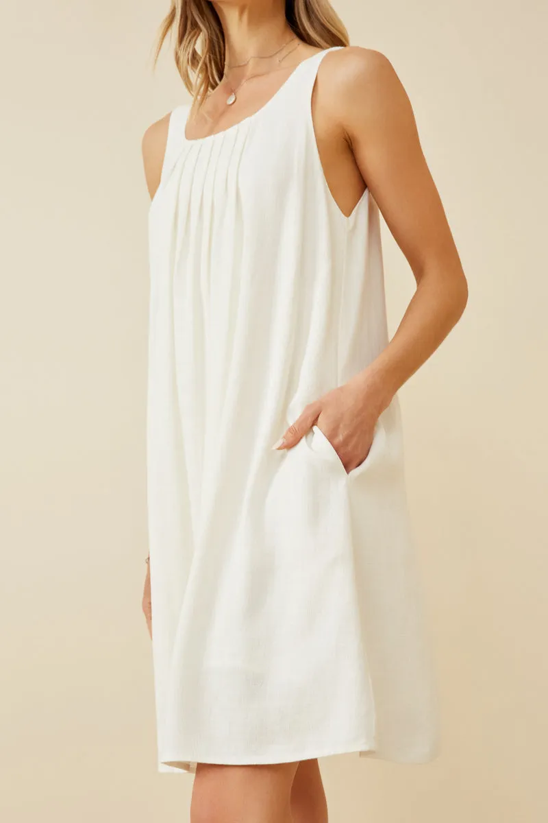 Womens Pleated Neckline Tank Dress sold by Hayden product image thumbnail 3