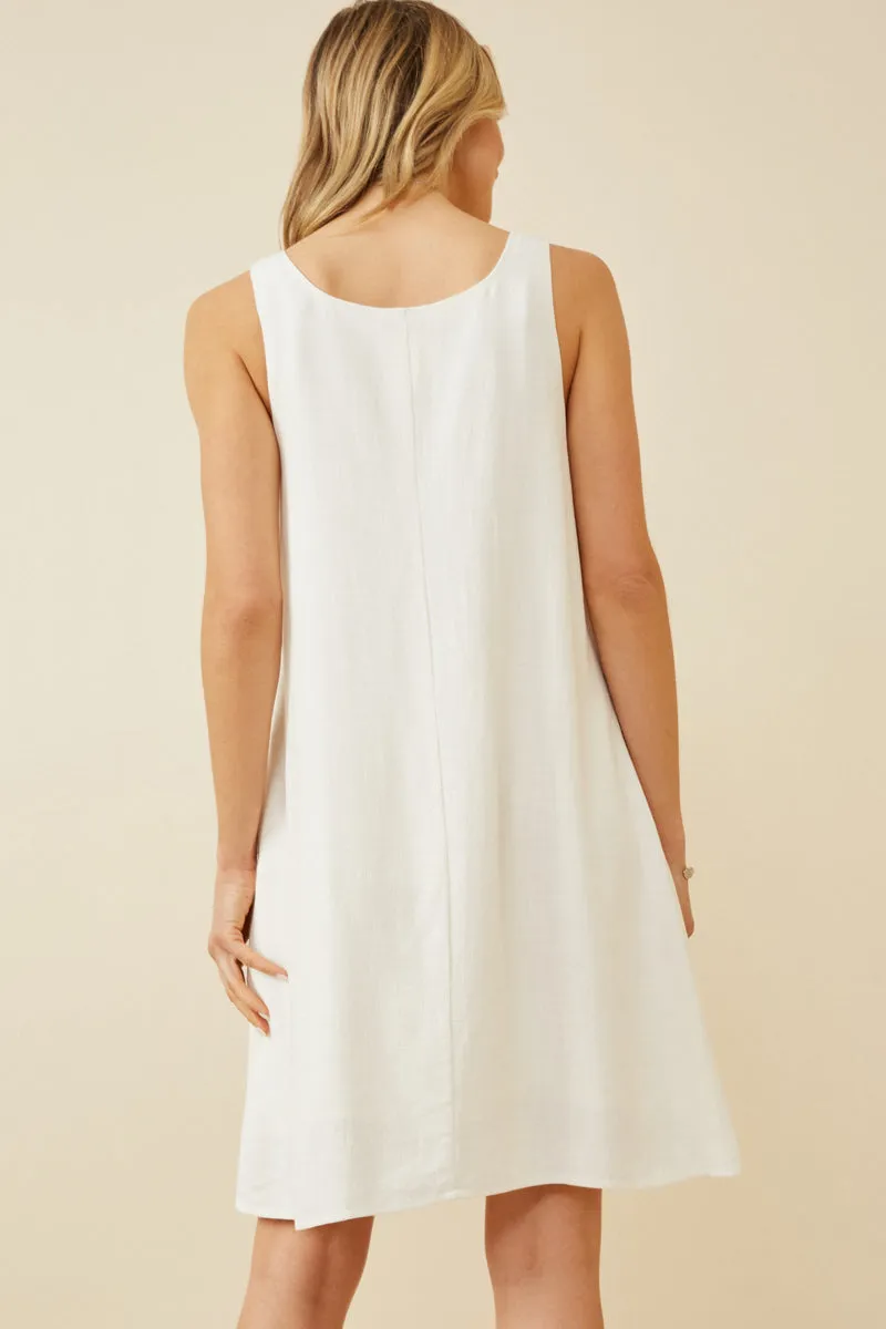 Womens Pleated Neckline Tank Dress sold by Hayden product image thumbnail 4