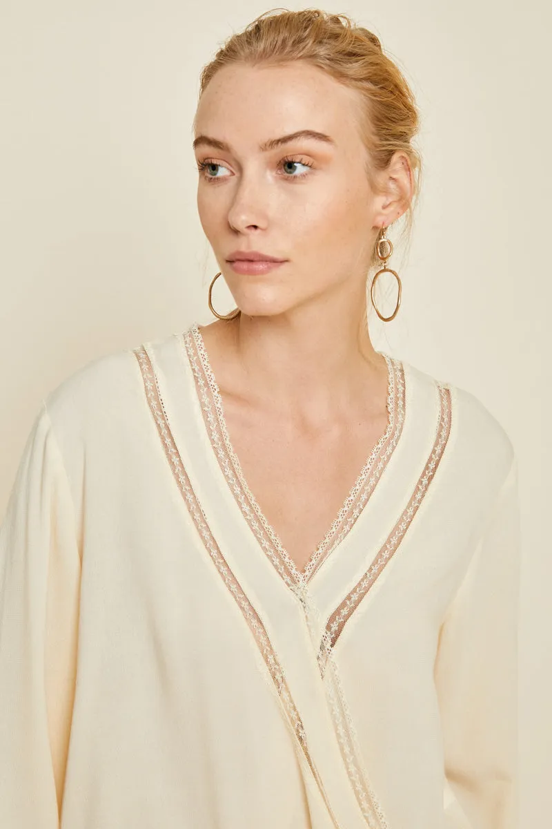 Womens Lace Surplice Top sold by Hayden product image thumbnail 4