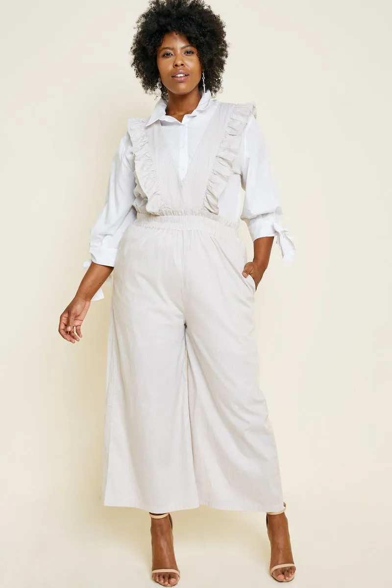 Womens Stripe Cutout Wide Leg Jumper sold by Hayden product image thumbnail 2