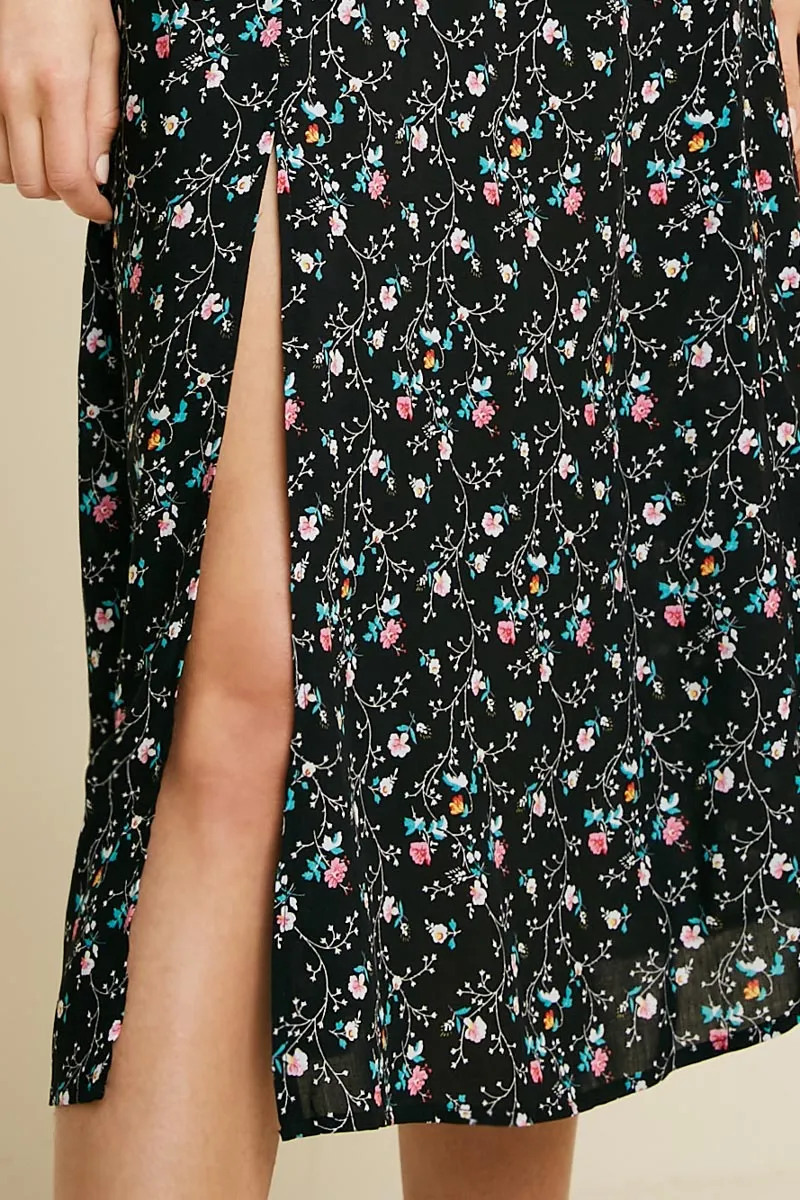 Womens Floral Midi Slit Dress sold by Hayden product image thumbnail 4