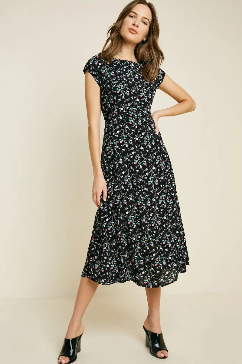 Womens Floral Midi Slit Dress sold by Hayden product image thumbnail 3