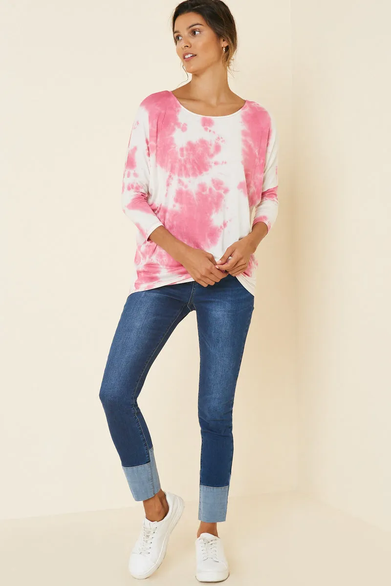Womens Tie Dye Dolman Sleeve Top sold by Hayden product image thumbnail 3