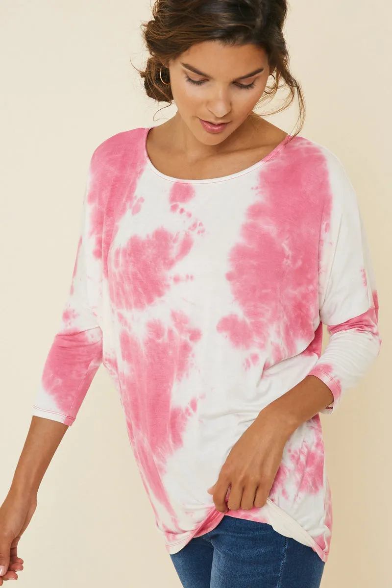 Womens Tie Dye Dolman Sleeve Top sold by Hayden product image thumbnail 4