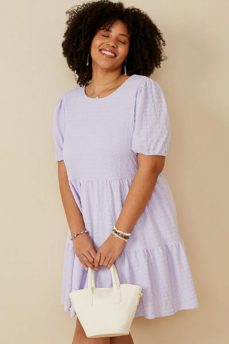 Womens Textured Knit Roundneck Tiered Knit Dress sold by Hayden product image thumbnail 2