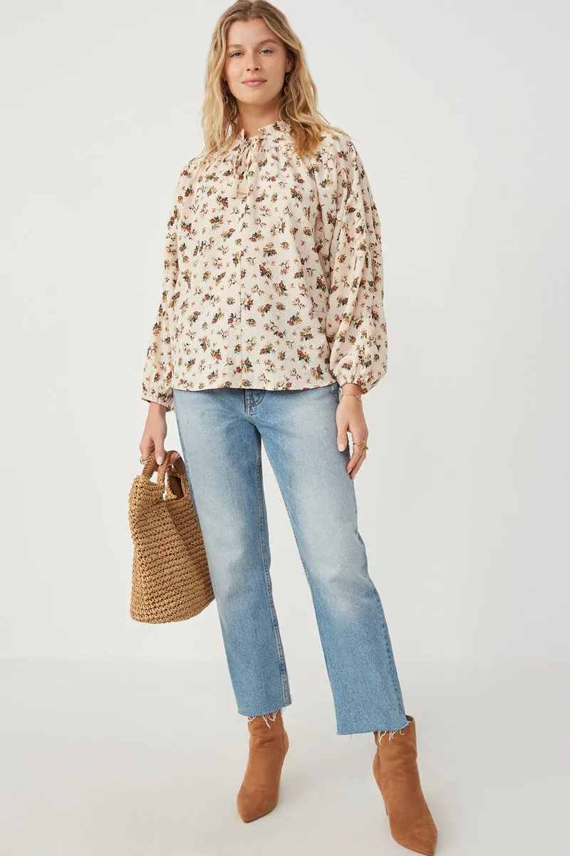 Womens Ditsy Print Textured Dolman Top sold by Hayden product image thumbnail 3