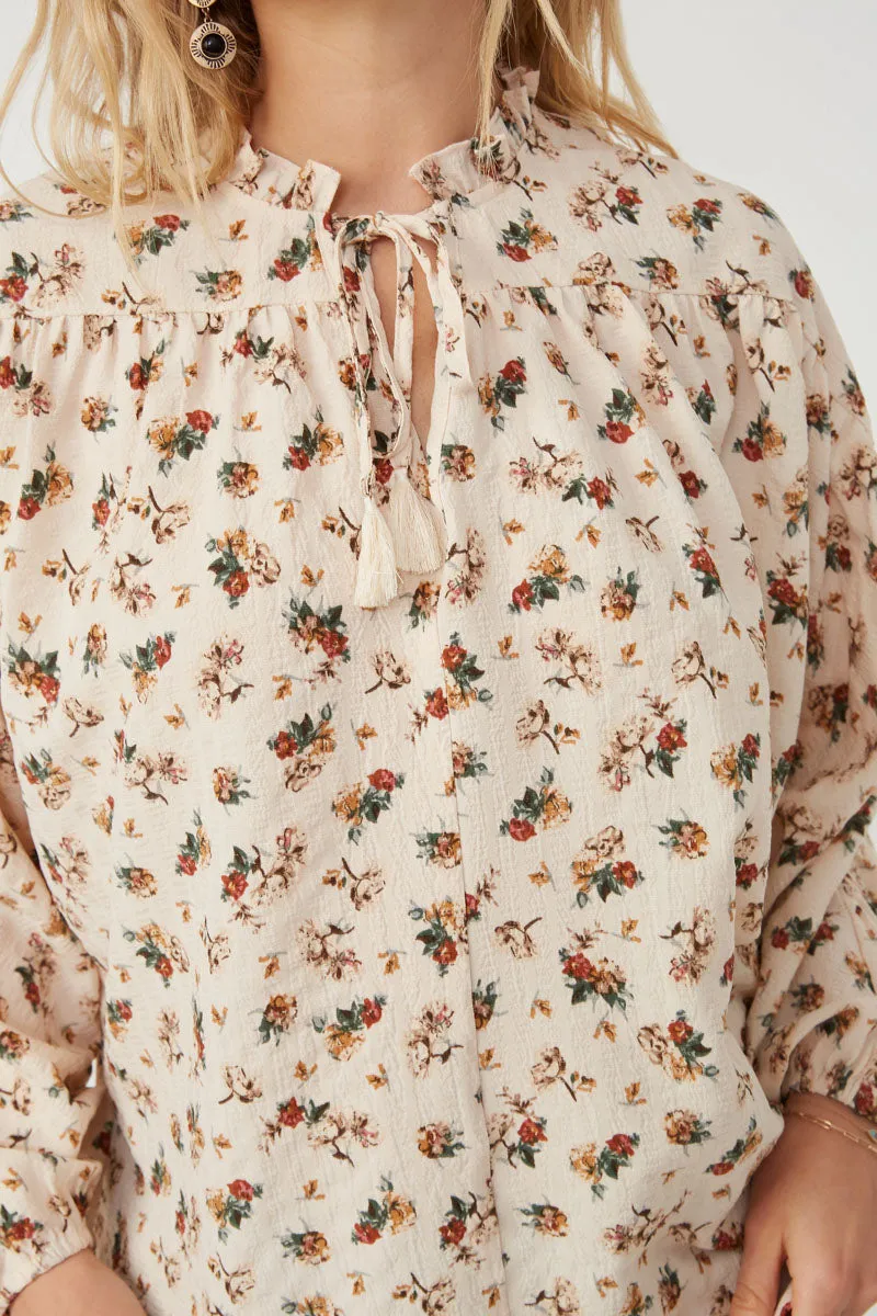 Womens Ditsy Print Textured Dolman Top sold by Hayden product image thumbnail 4